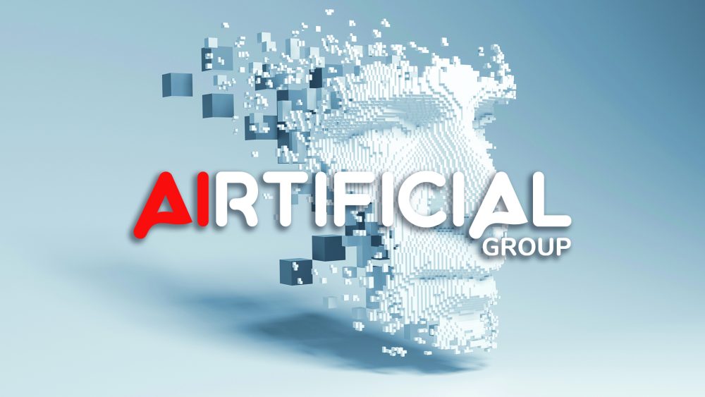 Abstract digital human face